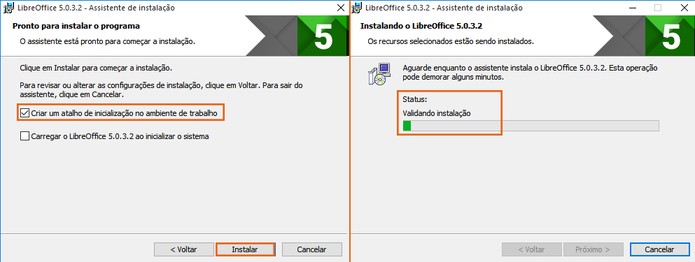 Conclua o processo de instalação do LibreOffice no computador (Foto: Reprodução/Barbara Mannara)