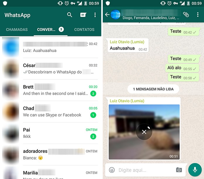 WhatsApp para Android e iOS pode voltar a funcionar no Brasil com VPN (Foto: Reprodução/Elson de Souza)