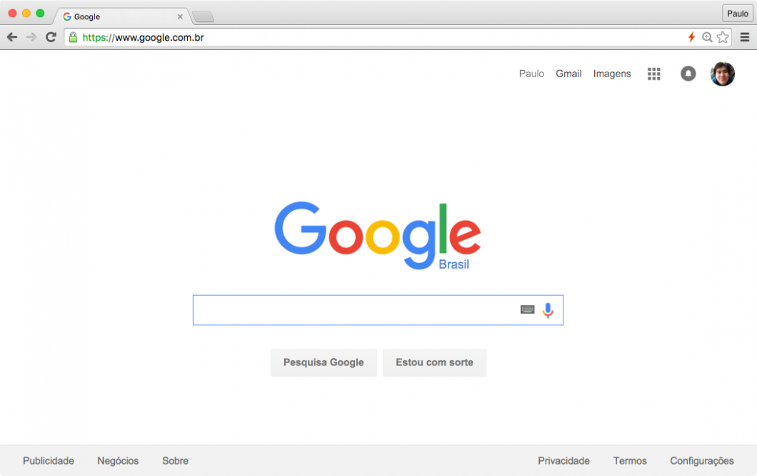 Com o Chrome, a tela passou a ser dominada pelos sites, não pelo navegador