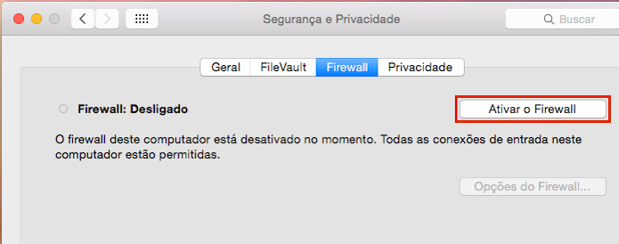 Ativando o Firewall do OS X (Foto: Reprodução/Edivaldo Brito)