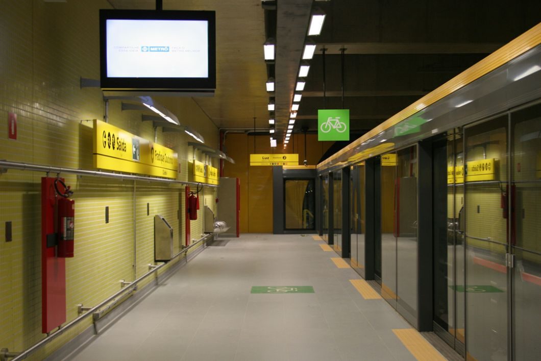 Estação Fradique Coutinho da Linha 4-Amarela (Foto: Metrô de São Paulo)