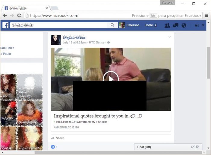 Engenheria social: um suposto vídeo "picante" que, na verdade, leva para uma página infectada