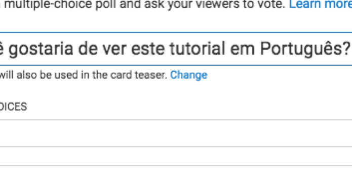 Também é possível criar um teaser de chamada (Foto: Reprodução/André Sugai)