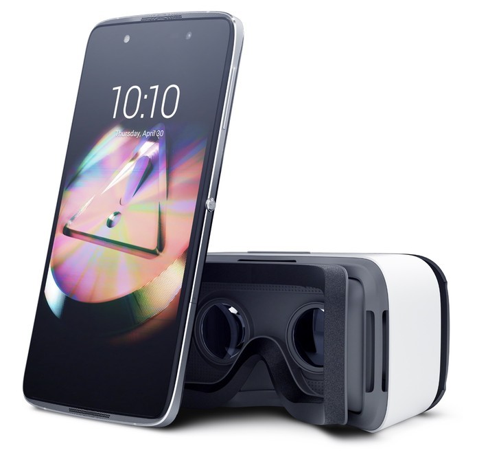 Idol 4 acompanha óculos VR no kit (Foto: Divulgação/Alcatel)