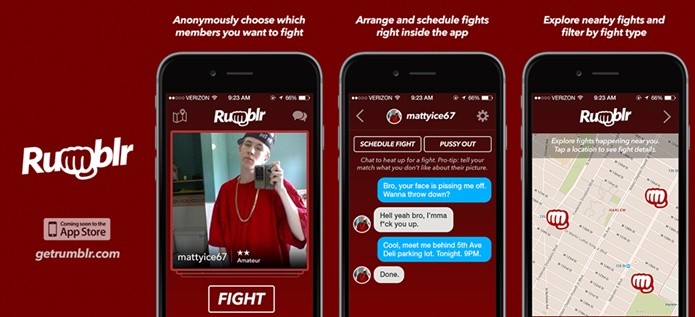 App Rumblr gera polêmica ao incentivar a briga entre desconhecidos