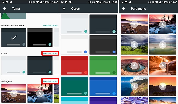 GBoard traz temas com cores sólidas e paisagens gratuitamente (Foto: Reprodução/Elson de Souza)