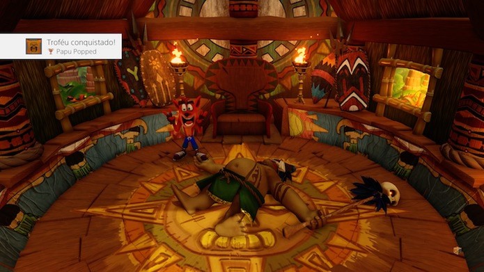 Crash Bandicoot N. Sane Trilogy: jogabilidade funciona como no PS1 (Foto: Reprodução/Victor Teixeira)