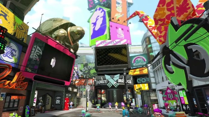  Splatoon 2 tem um grande hub repleto de lojas (Foto: Divulgação)