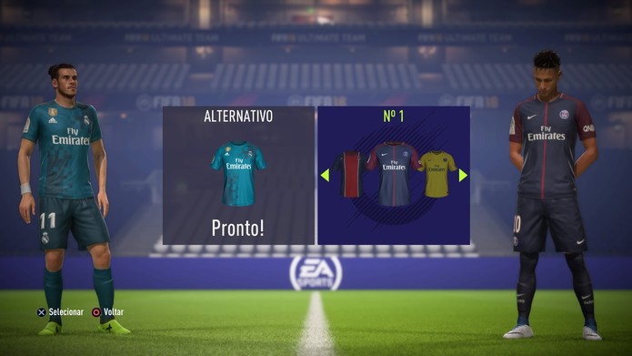 Aparência de jogadores e uniformes receberam melhorias em FIFA 18 (Foto: Reprodução / TechTudo)