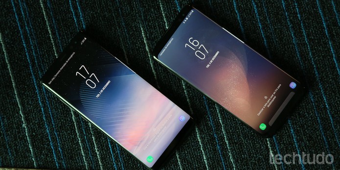 [marca] Galaxy Note 8 e Galaxy S8 (Foto: Luciana Maline/TechTudo)
