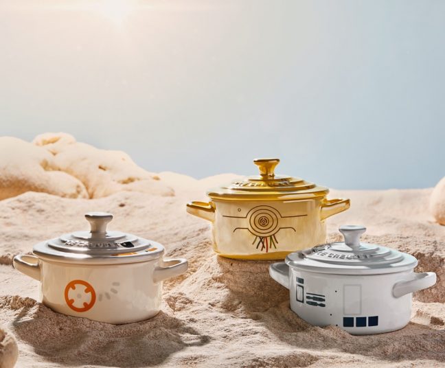 Mini panelas da linha Le Creuset inspirada em Star Wars