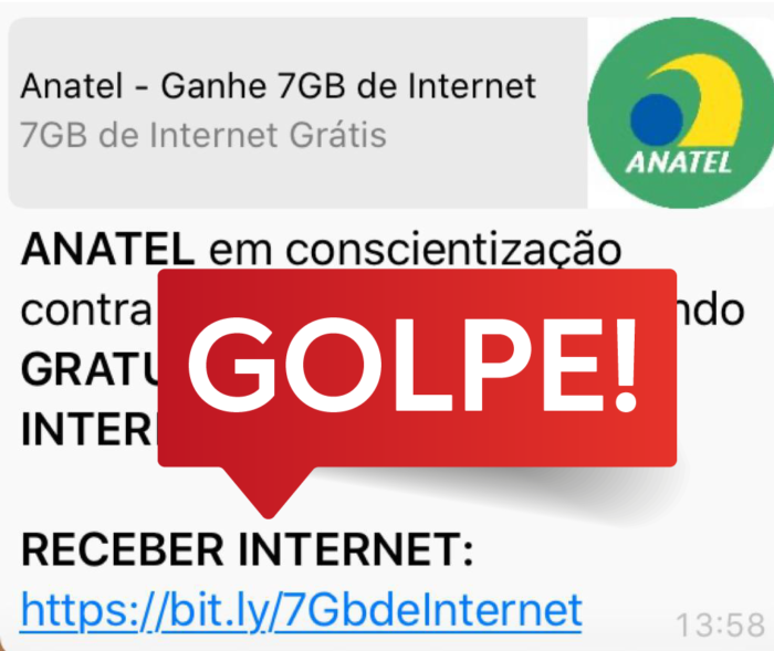 Golpe no WhatsApp / Anatel