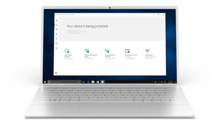 Windows Defender no notebook com Windows 10