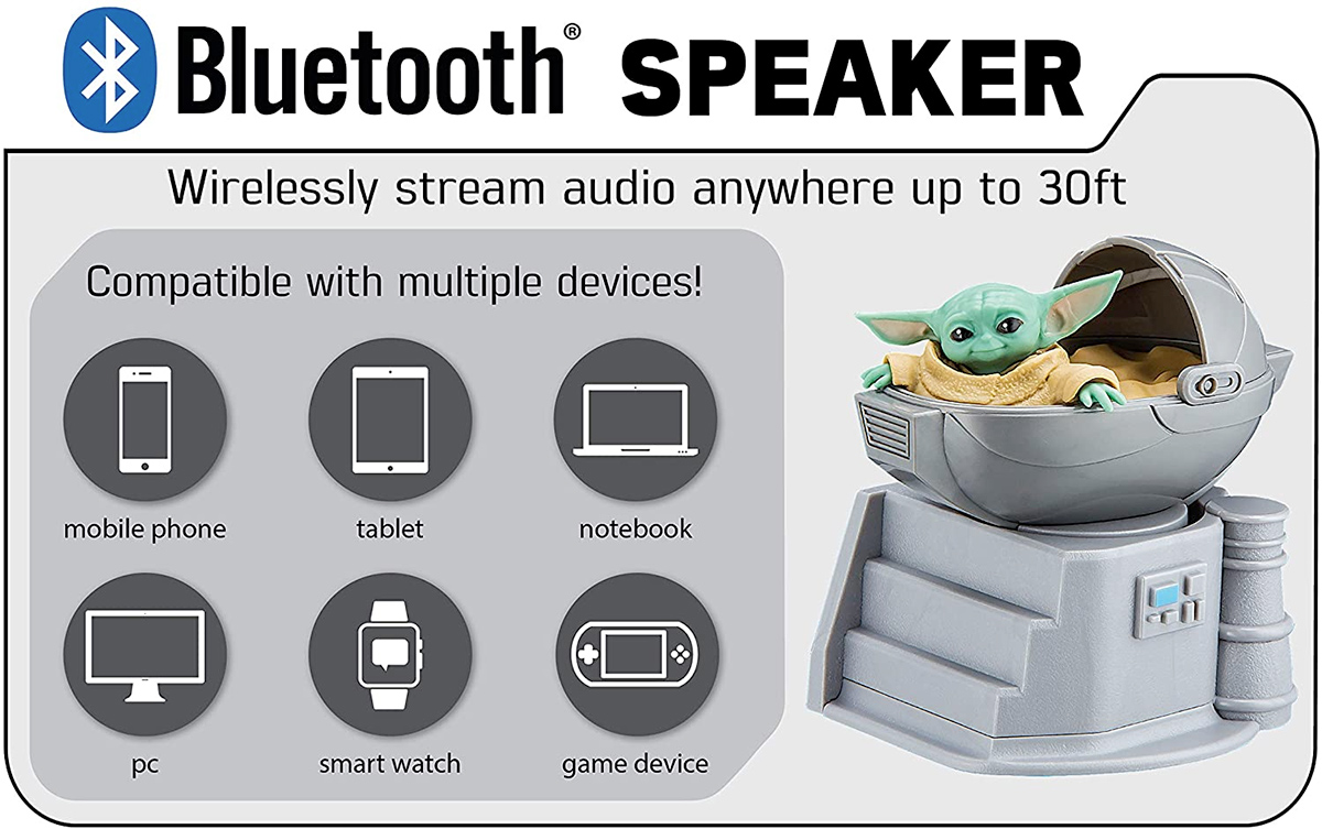The Child Star Wars The Mandalorian Bluetooth Speaker eKids