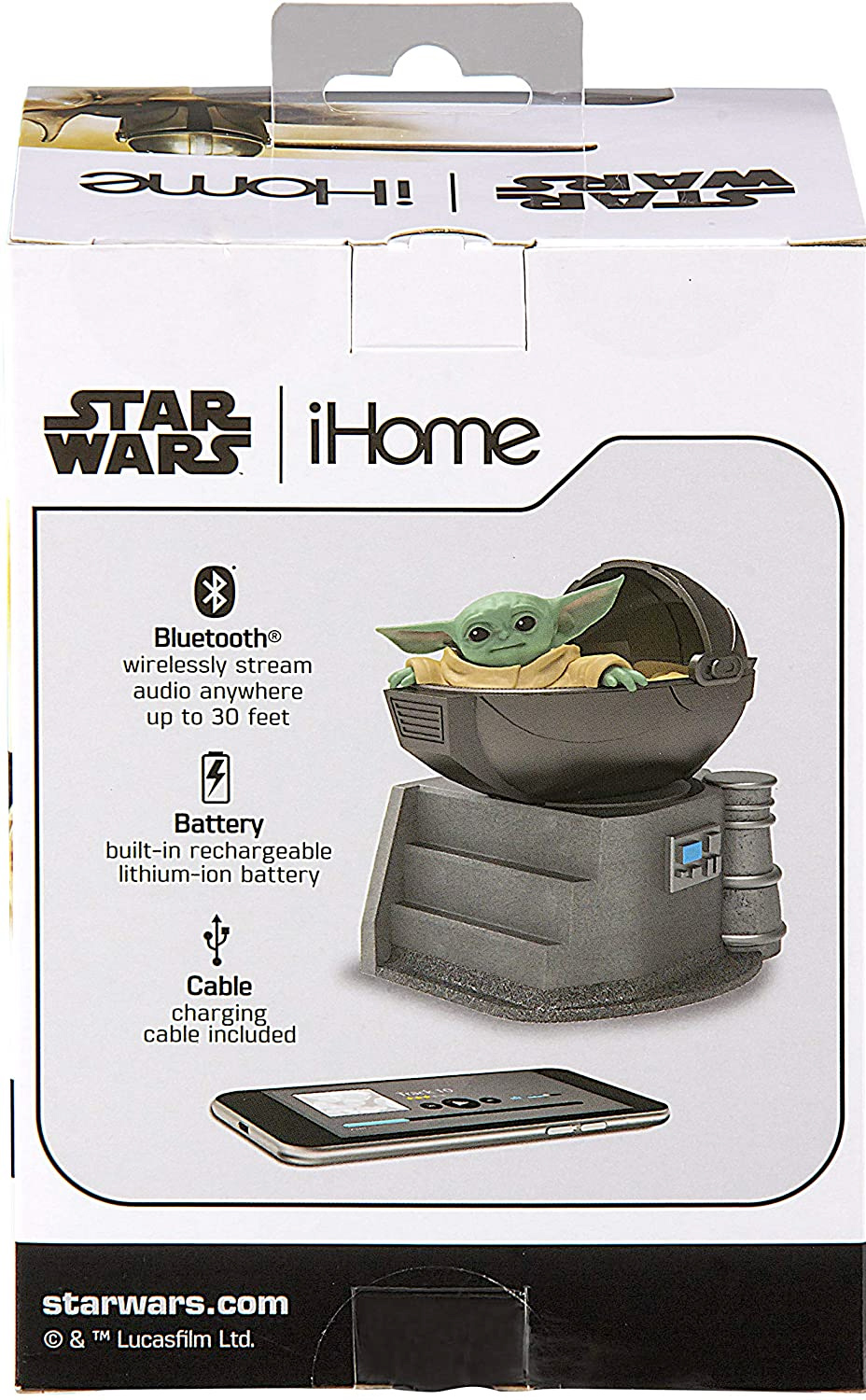 Caixa de Som The Child Star Wars The Mandalorian Bluetooth Speaker eKids