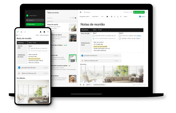 Evernote é um dos melhores apps de "to do" (Imagem: Reprodução/Evernote)