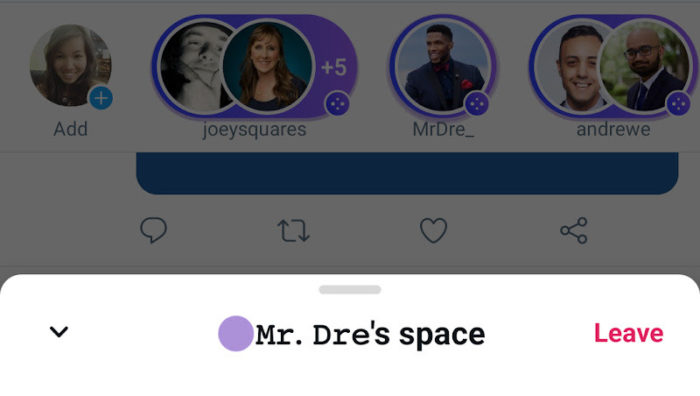 Twitter Spaces no Android (Imagem: Divulgação/Twitter)