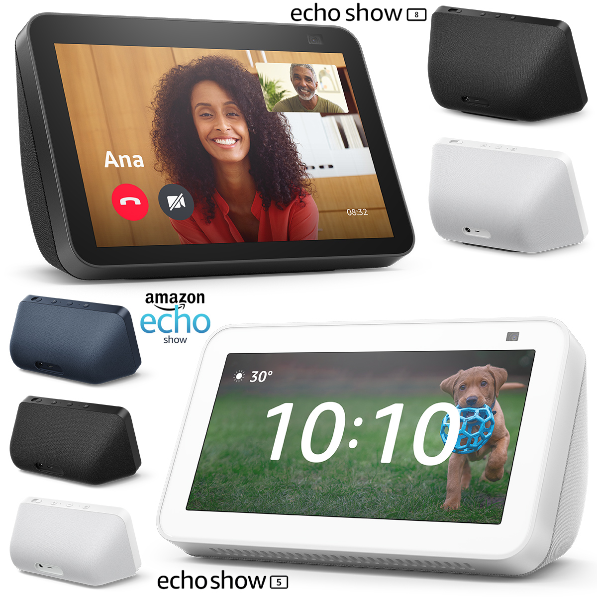 Novos Echo Show 5 e Echo Show 8