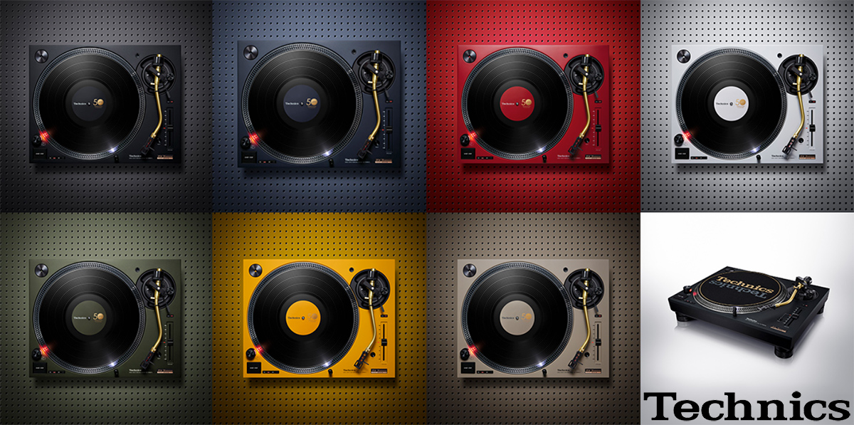 Toca-Discos Technics SL-1200M7L Turntable - Edição de 50 anos em 7 cores