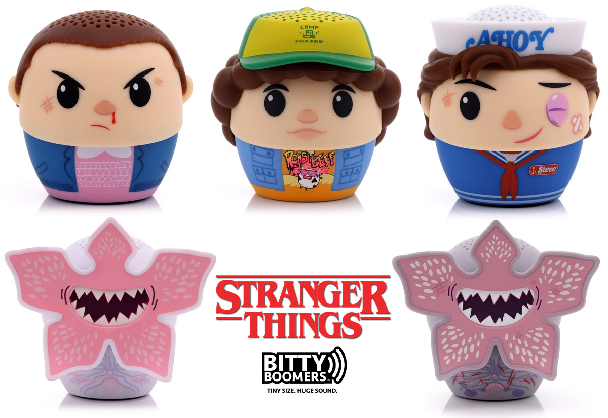 Mini Caixas de Som Stranger Things Bitty Boomers Bluetooth