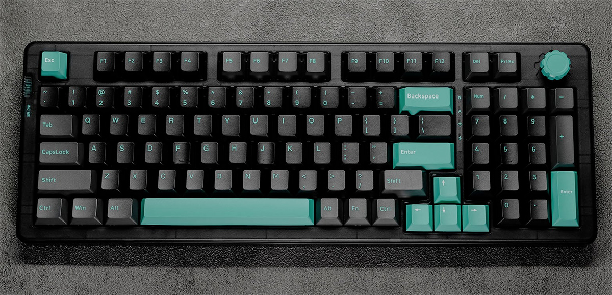 Teclado mecânico JamesDonkey RS6 com 96 teclas e tamanho compacto