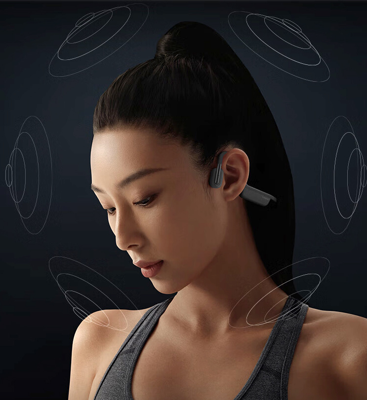 Fones de Ouvido Xiaomi Bone Conduction com tecnologia de condução óssea