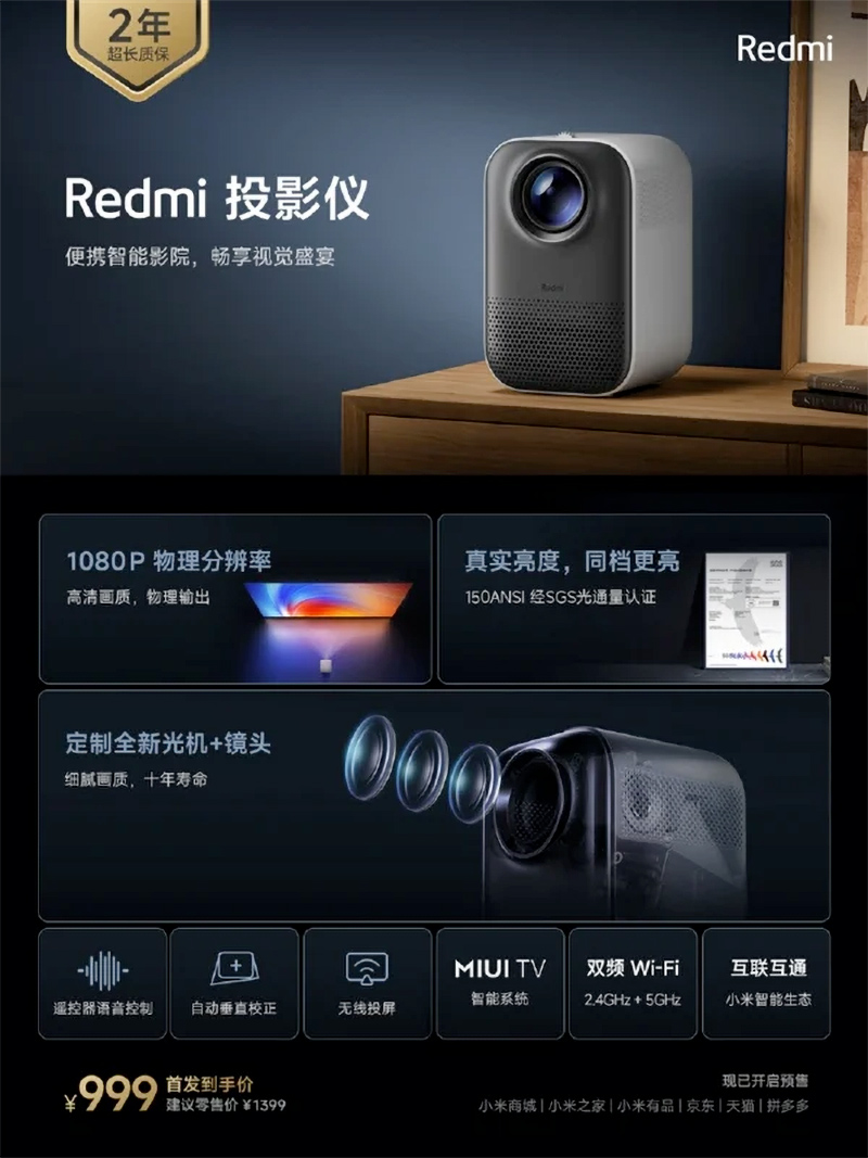 Redmi Projector e Redmi Projector Pro