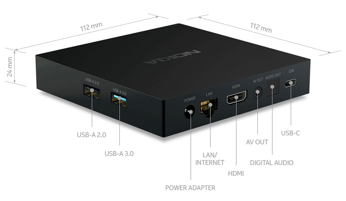 Nokia Streaming Box 8010 com resolução 4K Ultra HD (60 fps)