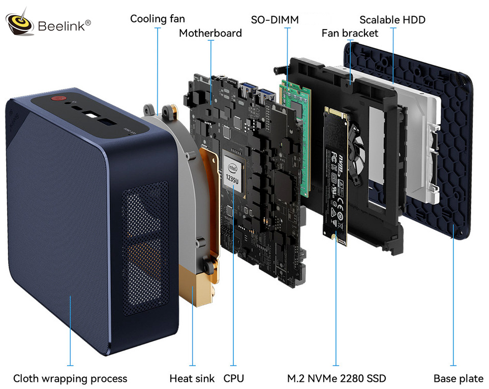 Mini computador Beelink SEi12 PRO Mini PC