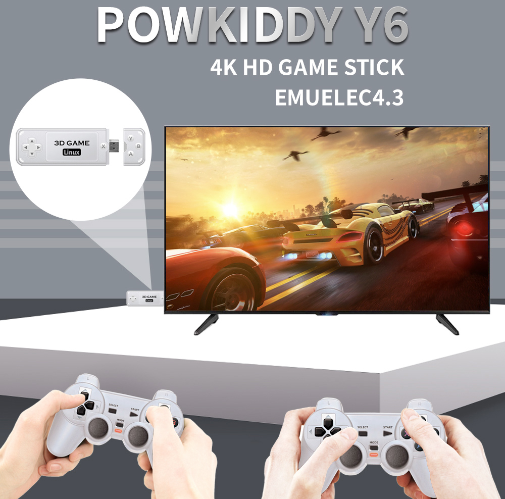 Powkiddy Y6 Retro Game Tv Stick