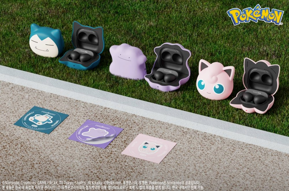 Estojos Samsung Pokémon para fones Galaxy Buds2 Pro