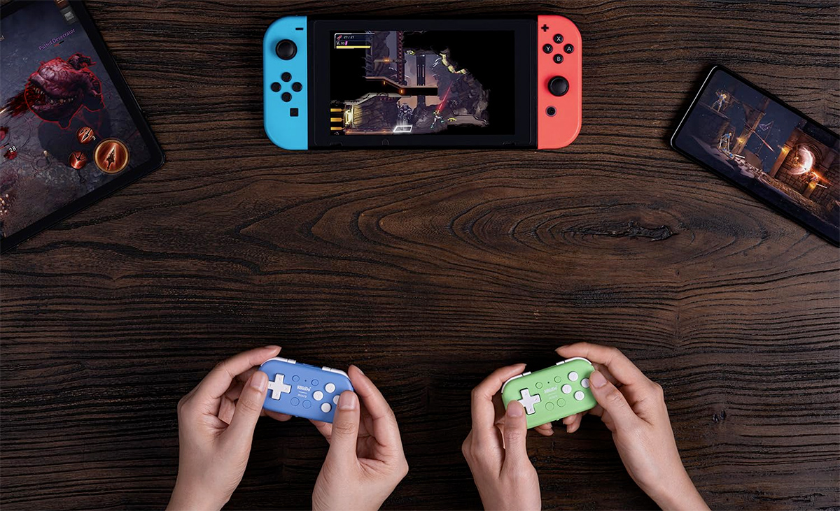 Mini controlador de games 8BitDo Micro Bluetooth Gamepad