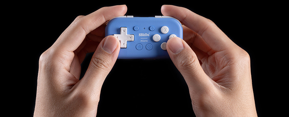 Mini controlador de games 8BitDo Micro Bluetooth Gamepad