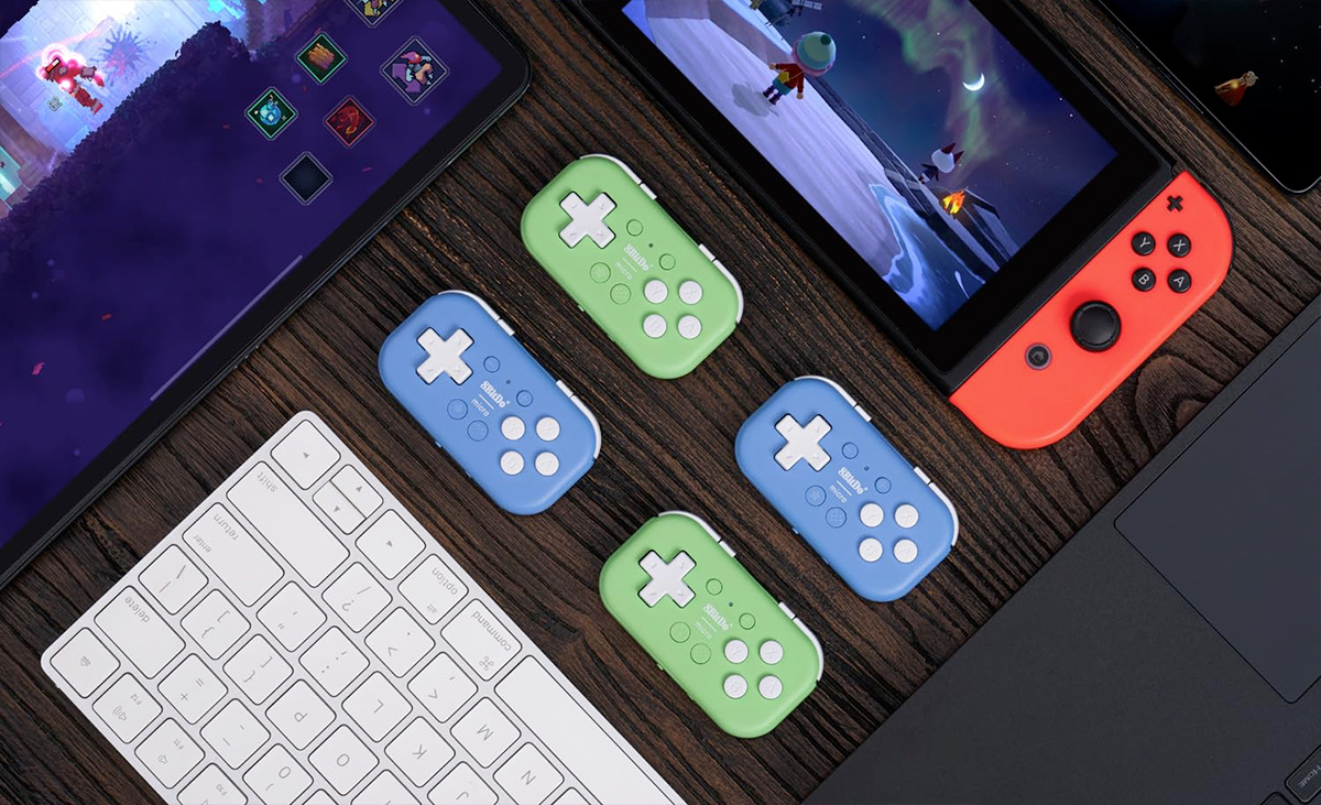 Mini controlador de games 8BitDo Micro Bluetooth Gamepad