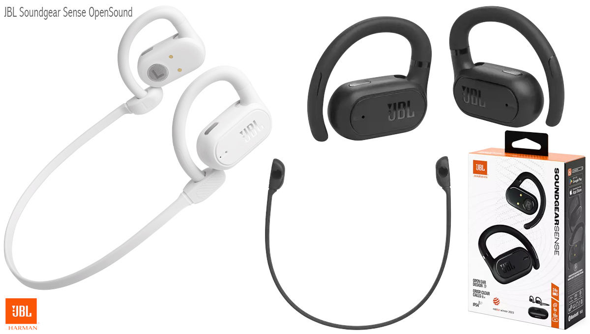 Fones JBL Soundgear Sense com design Open Air