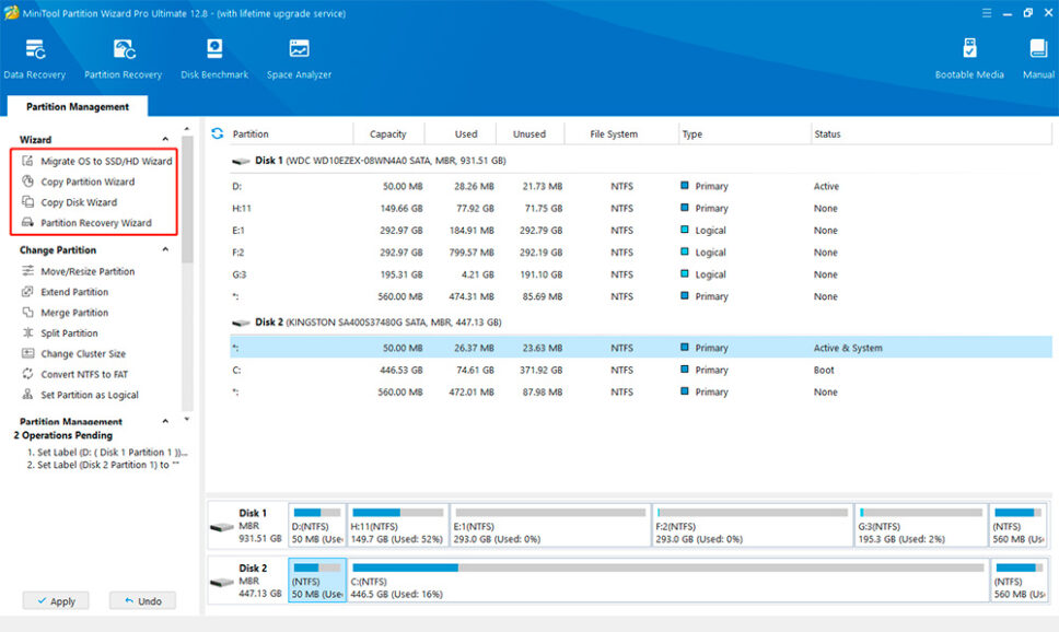 MiniTool Partition Wizard