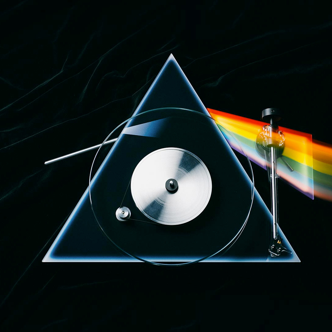 Toca-discos The Dark Side of the Moon 50 Anos - Pink Floyd Pro-Ject Turntable