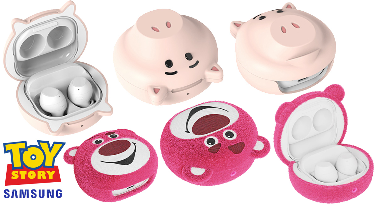 Estojos Samsung Toy Story Galaxy Buds FE: Lotso e Porquinho Hamm