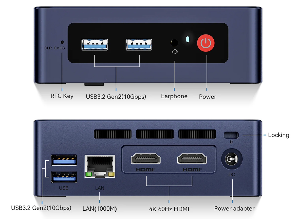 Mini Computadores Beelink SER5 Mini-PC e Beelink Mini S12