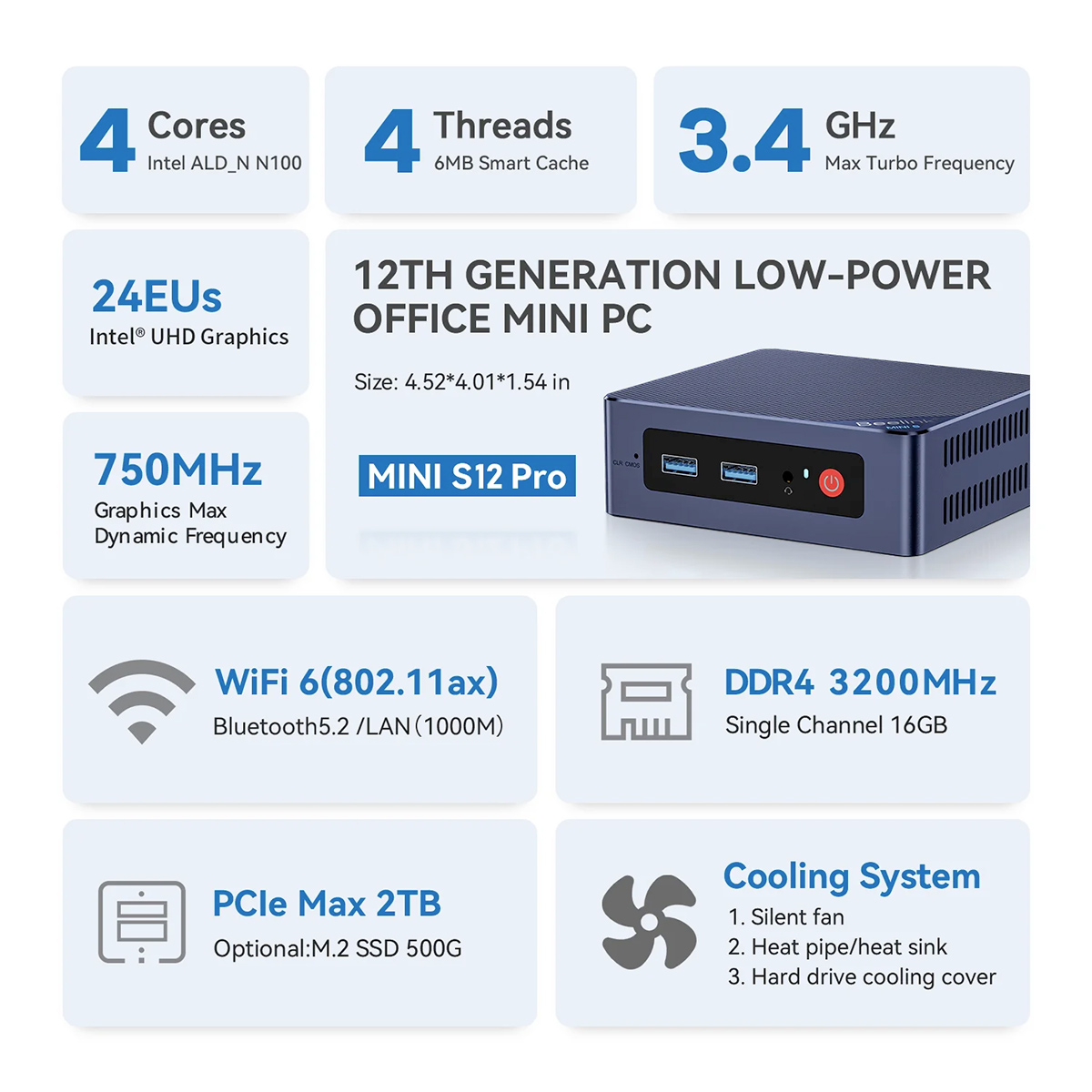 Mini Computadores Beelink SER5 Mini-PC e Beelink Mini S12