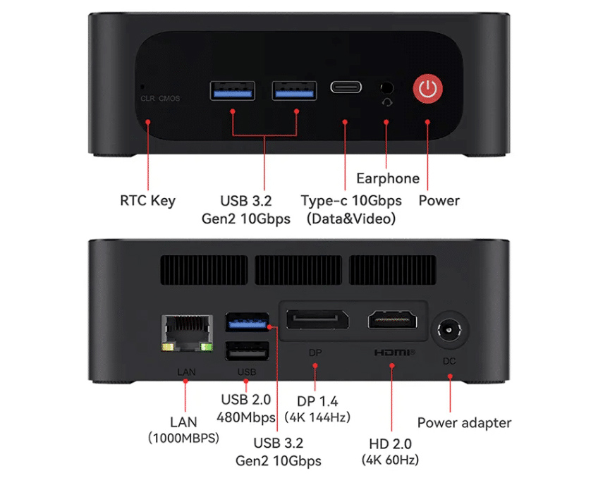 Mini Computadores Beelink SER5 Mini-PC e Beelink Mini S12