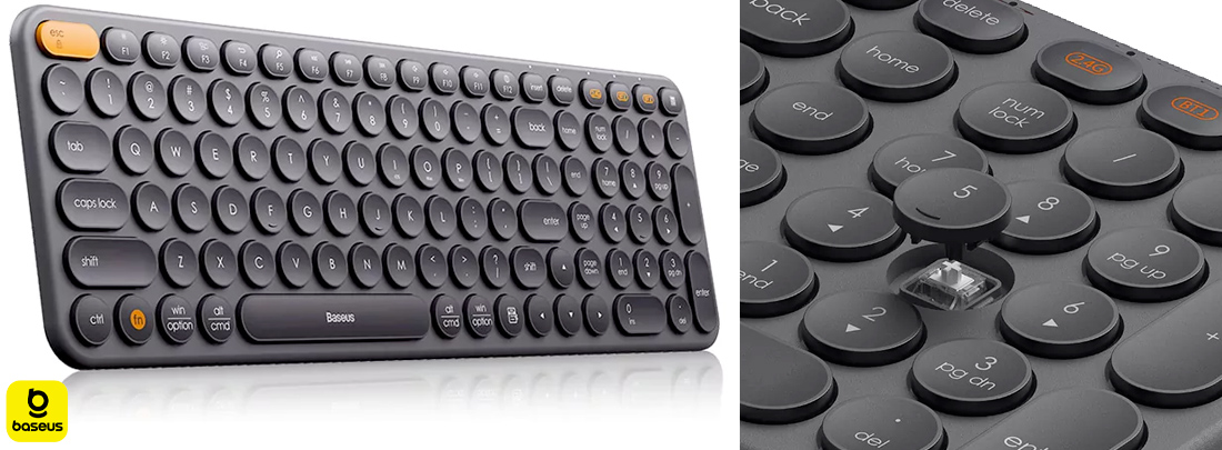 Teclado sem fio Baseus Creator Series 3-Mode