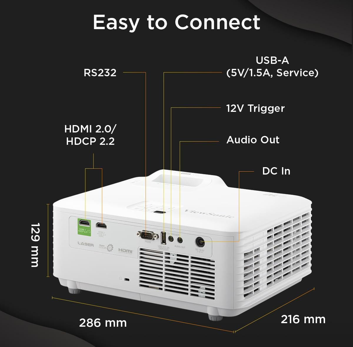 Projetor Viewsonic LX700-4K Laser