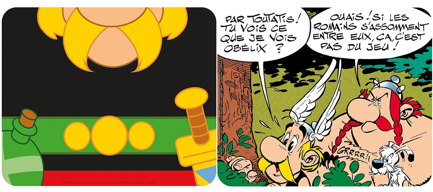 Mousepads dos Gauleses Irredutíveis Asterix, Obelix e Ideafix