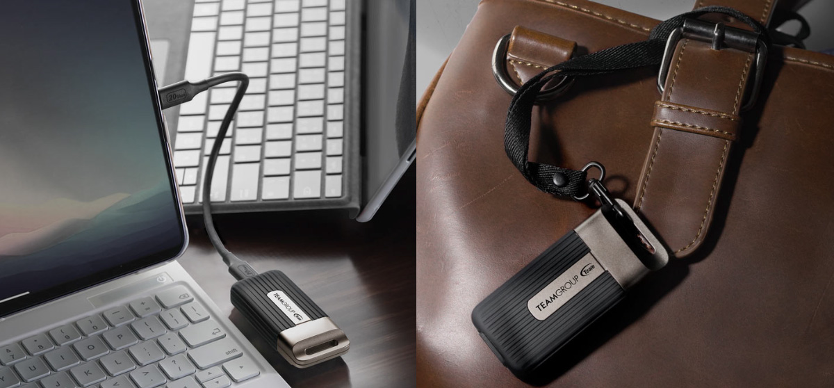 Flash Drive Teamgroup PD20 Mini External SSD com até 4TB