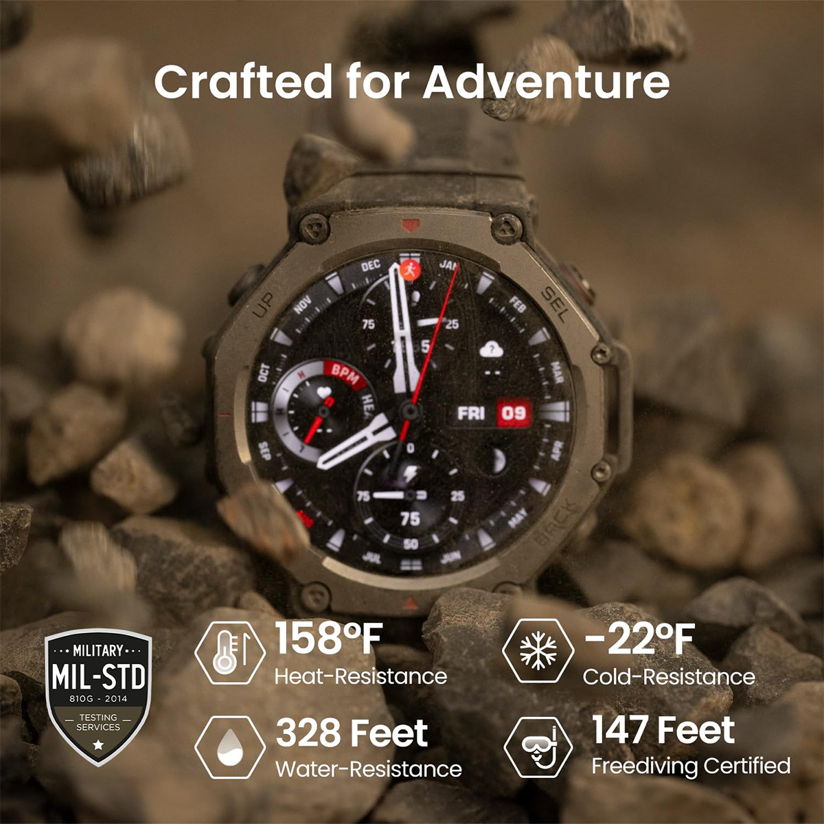 Relógio Amazfit T-Rex 3 Rugged Smartwatch