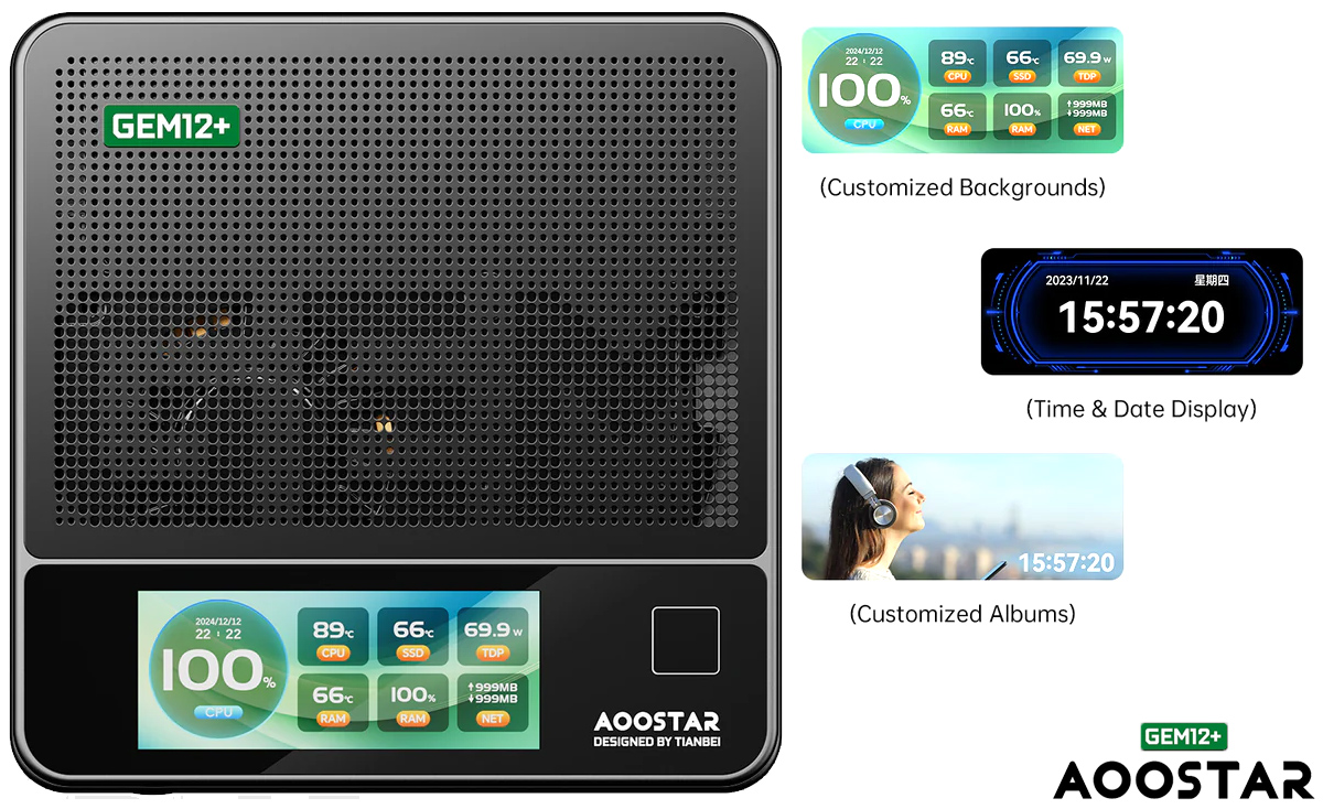 Mini-PC Aoostar GEM12+ Pro