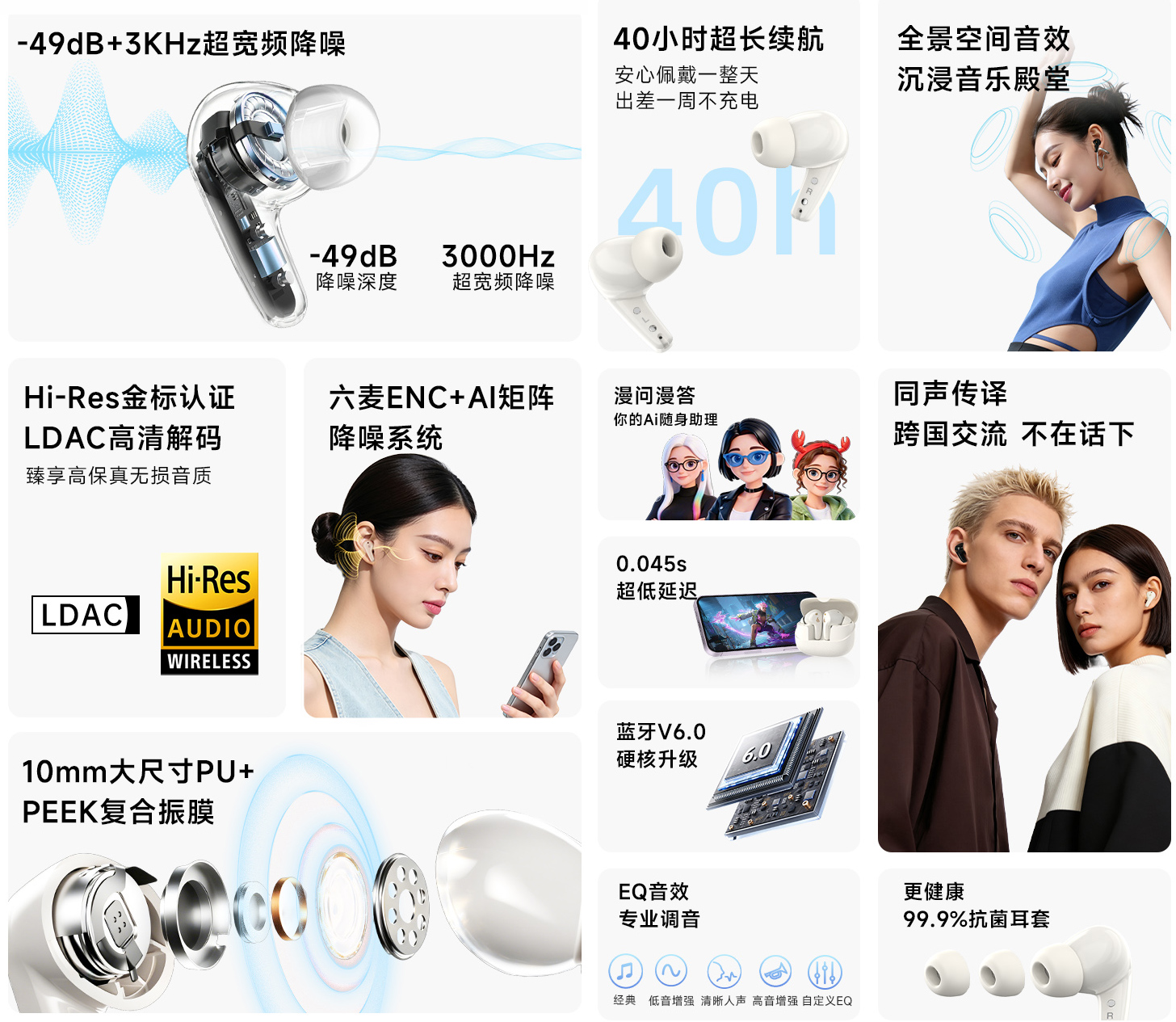 Fones Edifier FitBuds Turbo