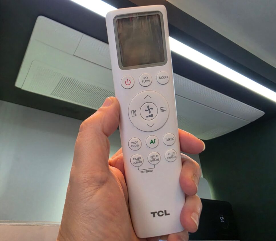 Controle do ar condicionado TCL Cassete 1 Via 